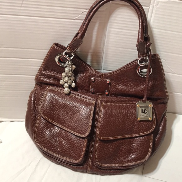 LENNY E CIA leather shoulder bag, made in Brazil with crystals balls tag - Picture 12 of 13